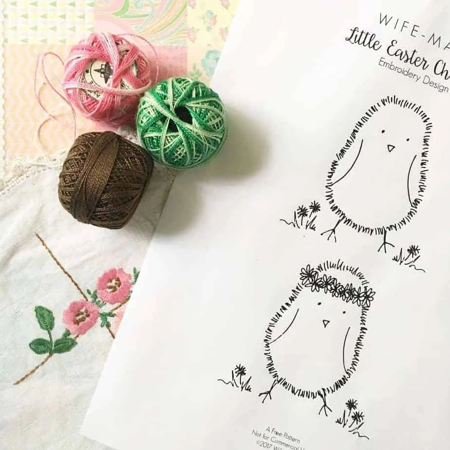 Little Easter Chickens | Free embroidery pattern
