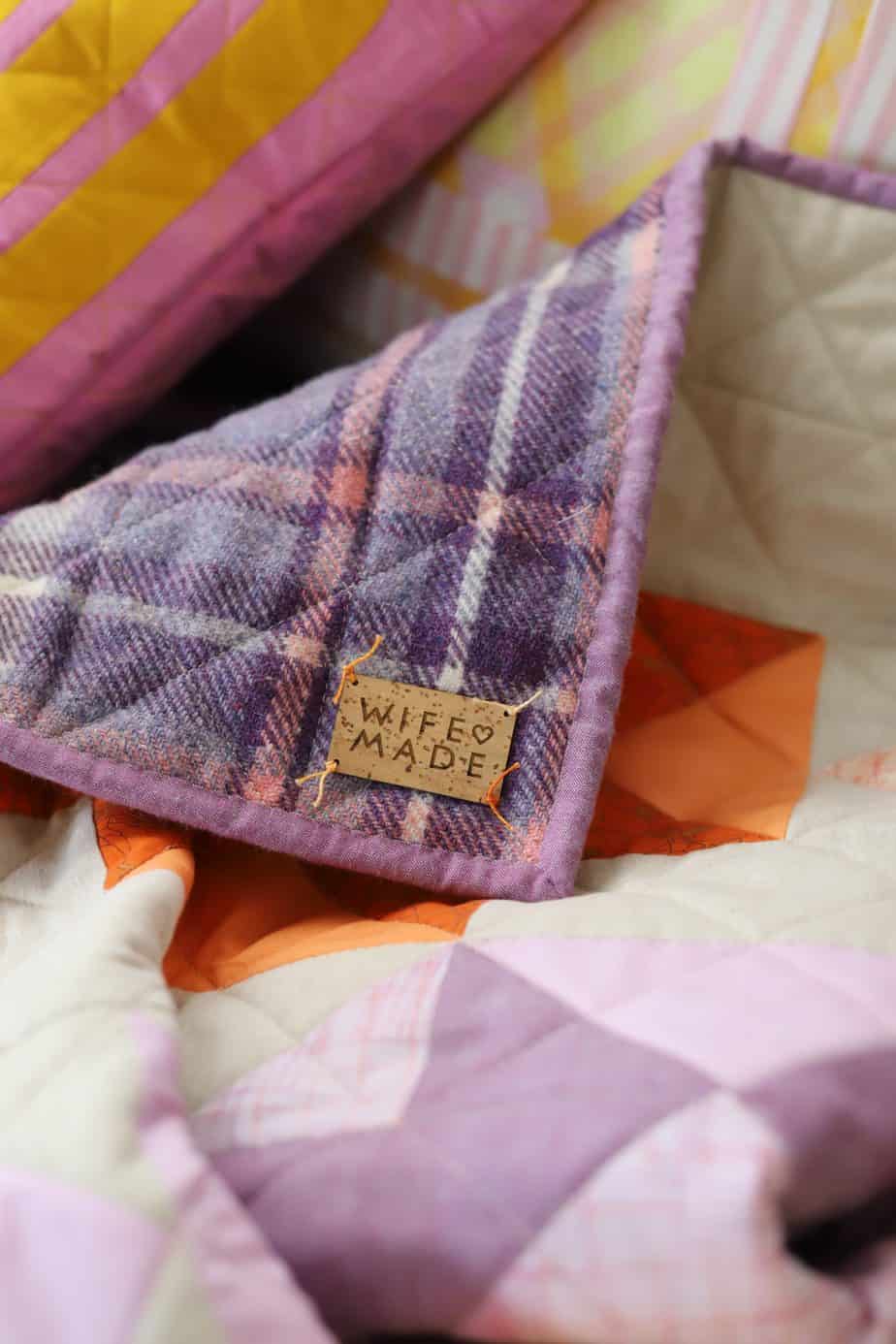 Upcycle a wool blanket for a quilt back • Wife-made