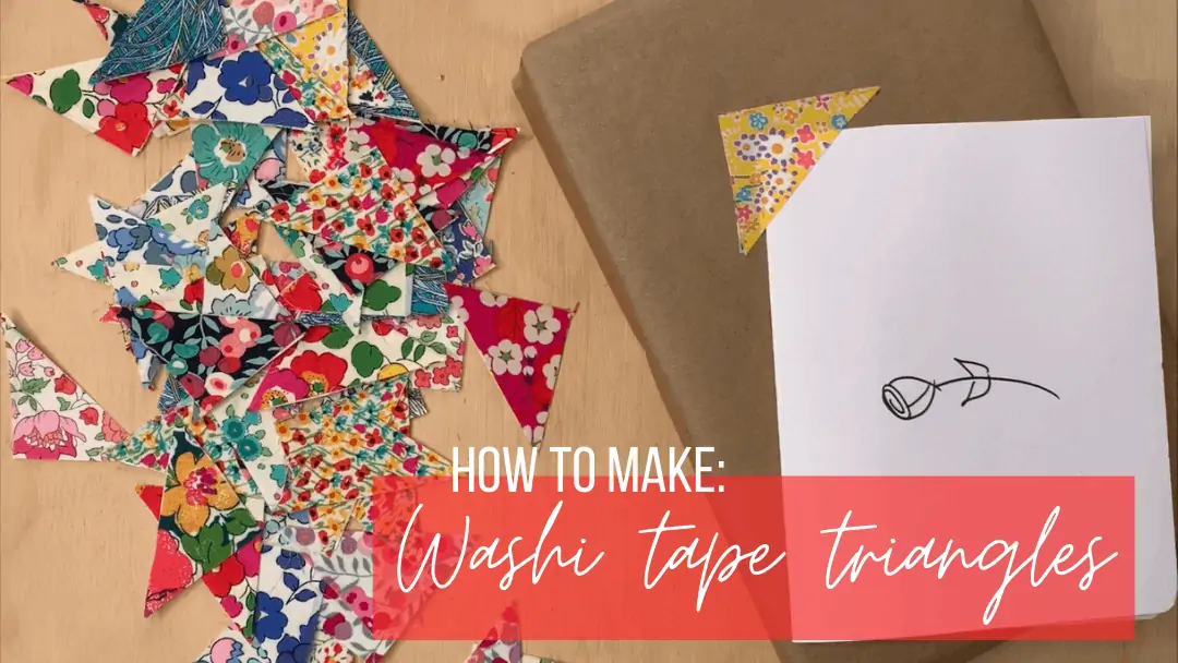 How to make Washi tape for Journal (Without double sided tape) _ DIY journal  Washi tape 